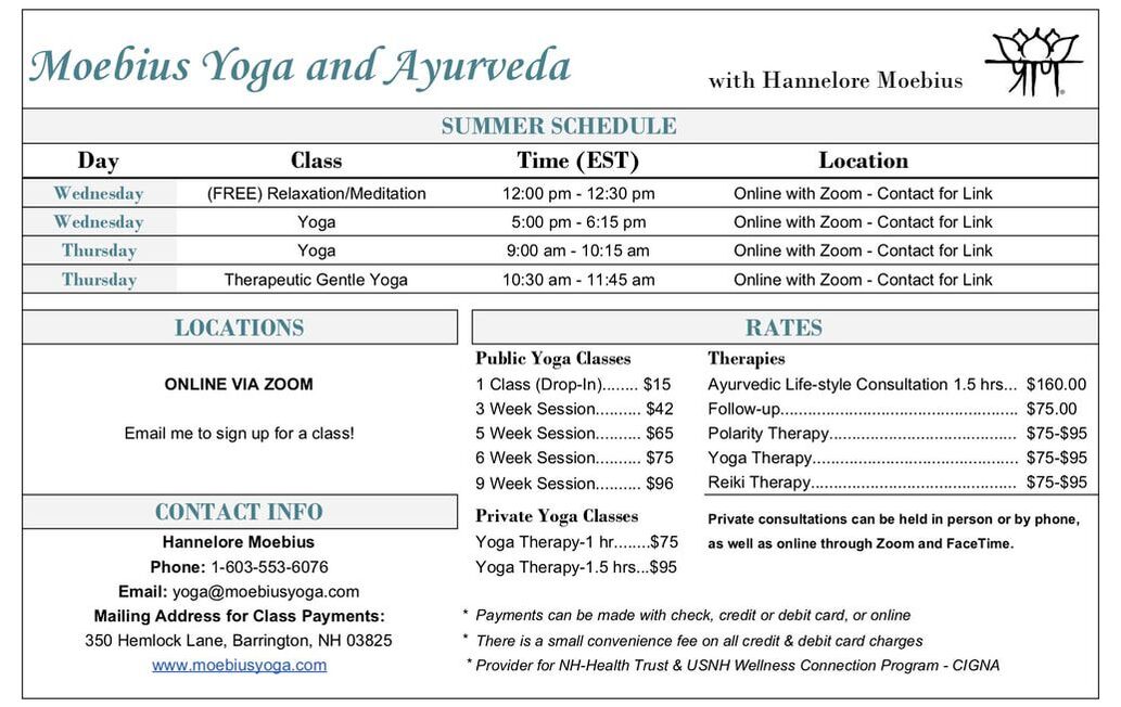 Yoga Classes in New Hampshire